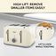 Breville Obliq 4S Toaster Vanilla Cream & Silver Image 7 of 8